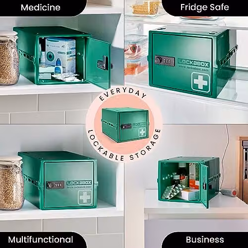 Lockabox One Premium Lockable Medicine Box, Medi Green, W/D/H: 31 x 21 x 17 cm – 3