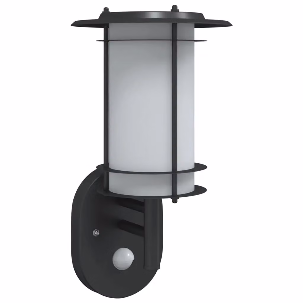 Berkfield Home Black Stainless Steel Outdoor Wall Light with Motion Sensor – 2