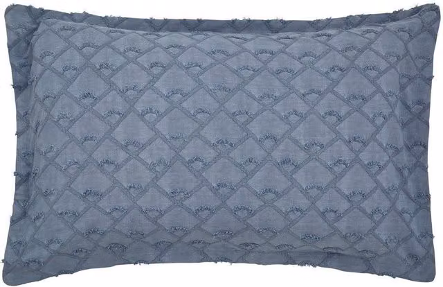 Nalu Nicole Scherzinger Kona Blue Cotton Jacquard Oxford Pillowcase – 1