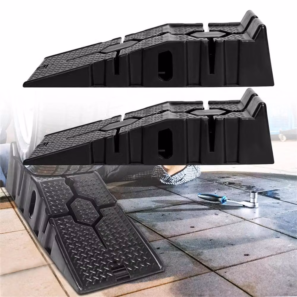 Nordara Heavy Duty 5 Ton Low Rise Plastic Car and Van Support Ramps, Black, W: 52 cm, L: 1000 cm – 5