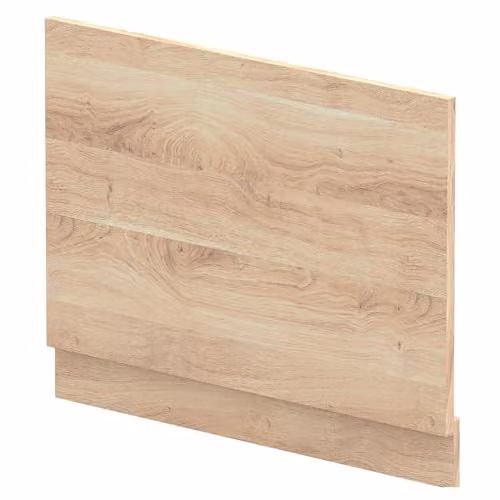 Balterley Wooden Bath End Panel with Plinth in Bleached Oak