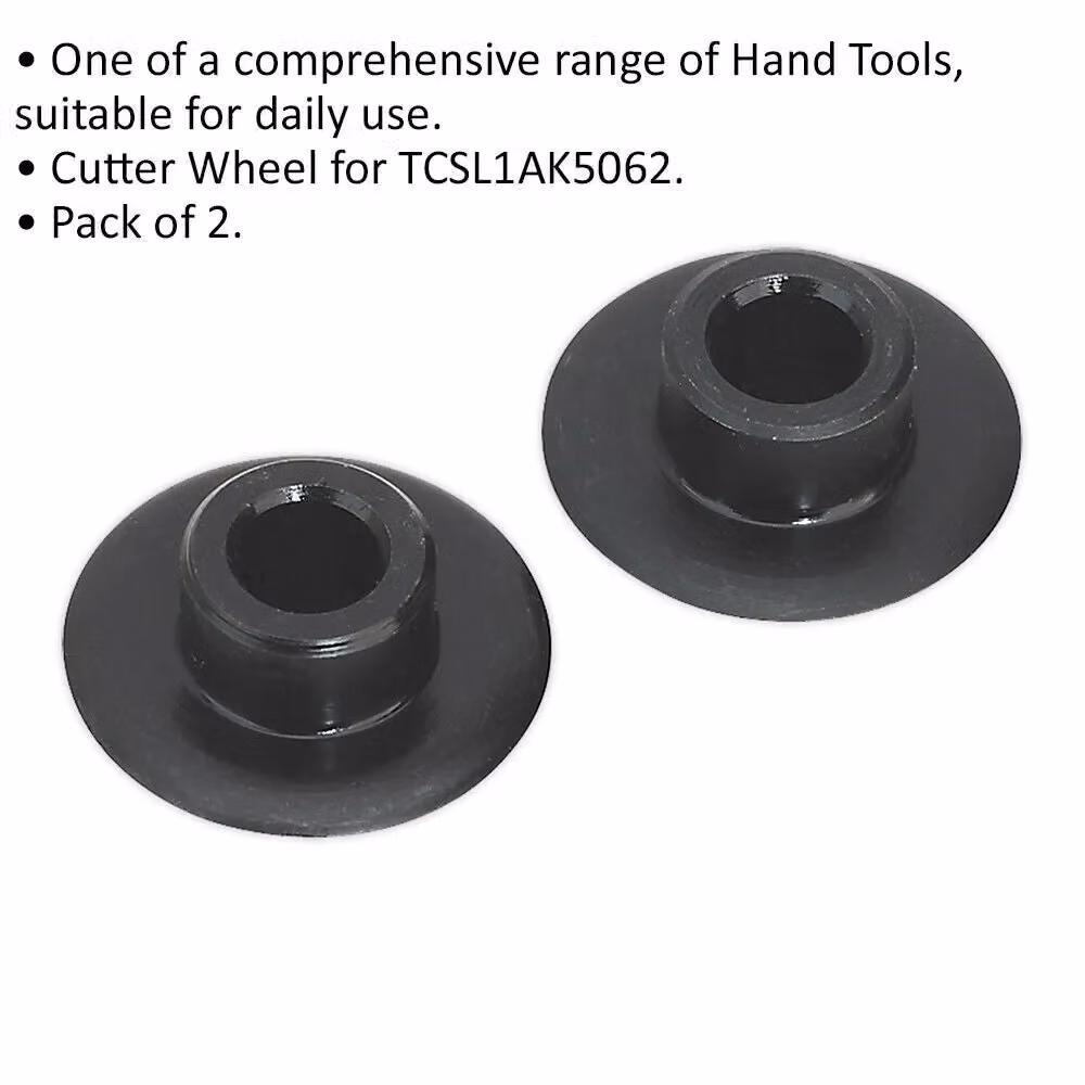 Loops 2 Pack Replacement Cutter Wheels for ys01120 Heavy Duty Die-Cast Pipe Cutter in Black and Multicolour – 2