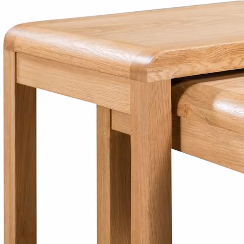Julian Bowen Curve Nest of 2 Oak Side Tables – 2