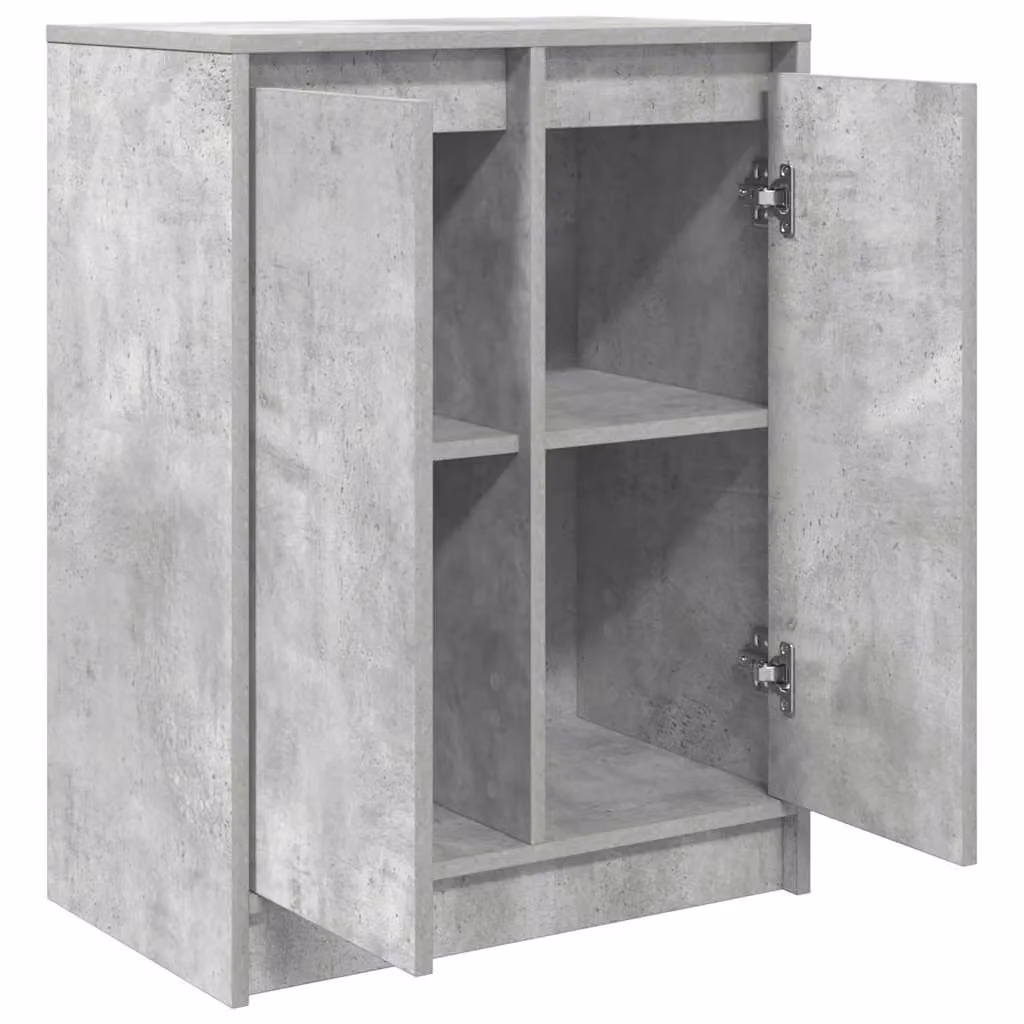 Berkfield Home Sideboard in Concrete Grey, W/D/H: 57 x 34 x 76 cm – 2