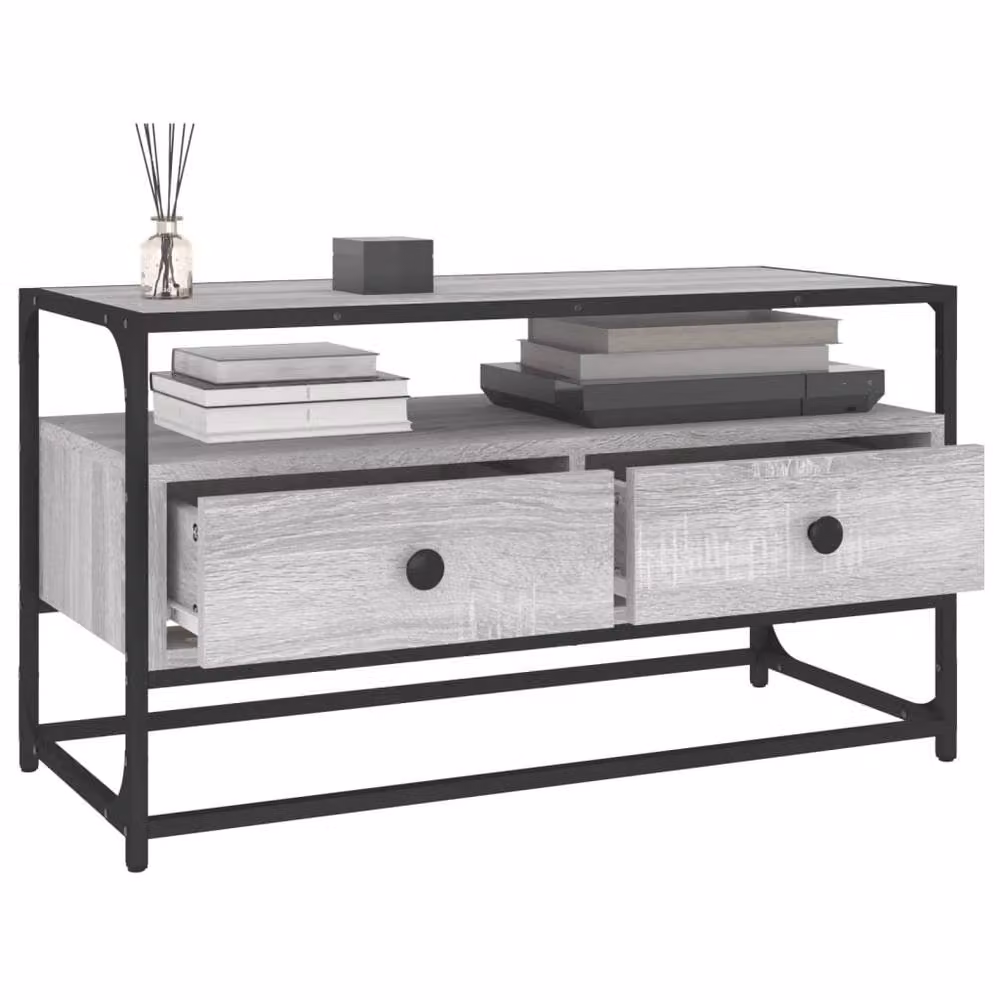 Berkfield Home Grey Sonoma TV Cabinet W/D/H: 80 x 35 x 45 cm – 3