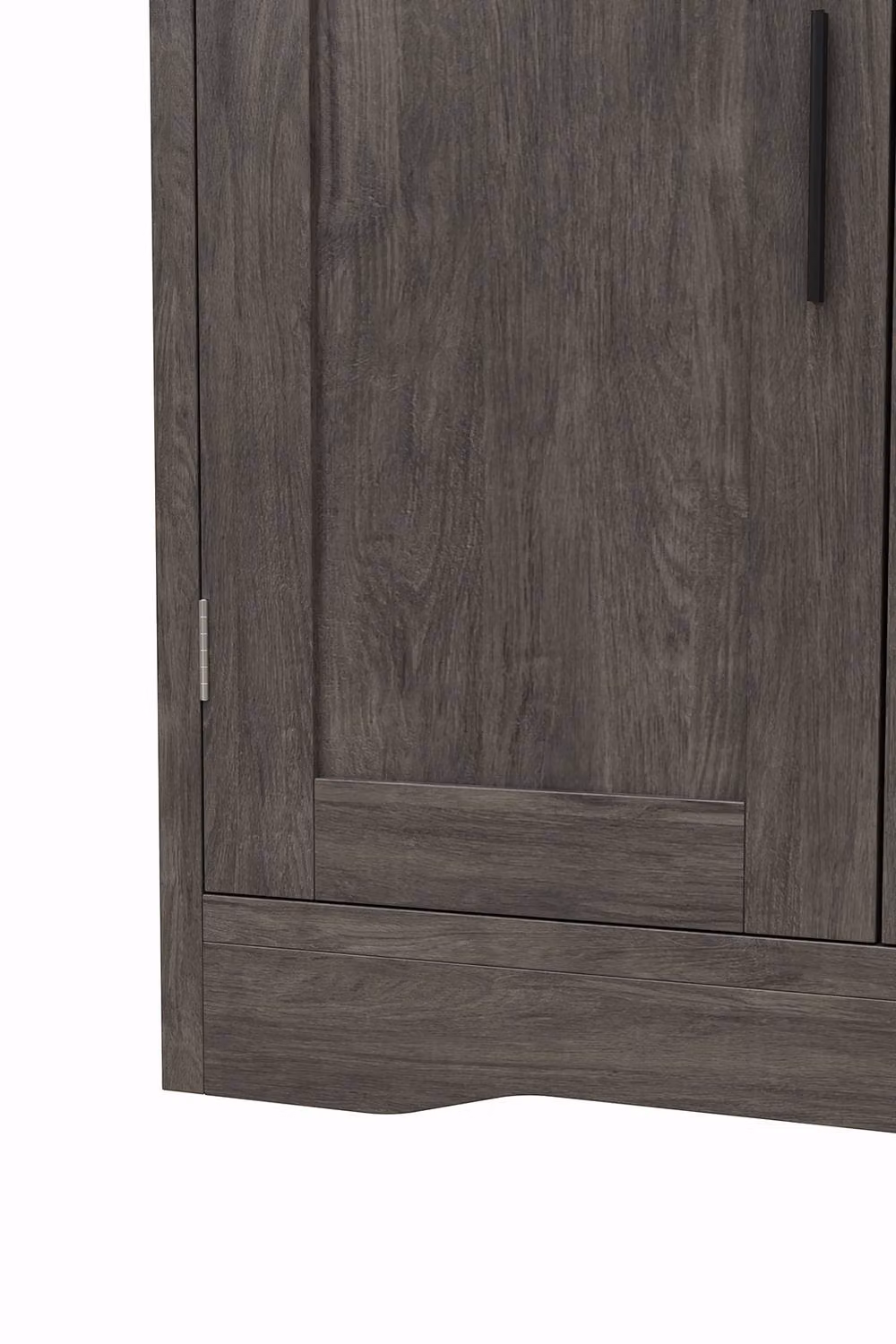 Living and Home Scandinavian Wooden Sideboard Storage Cabinet in Grey – 6