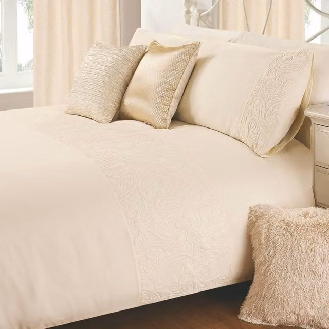 Velosso Floral Microfibre Duvet Cover and Pillowcase Set in Pink, Brown and Beige, 90 x 200 cm
