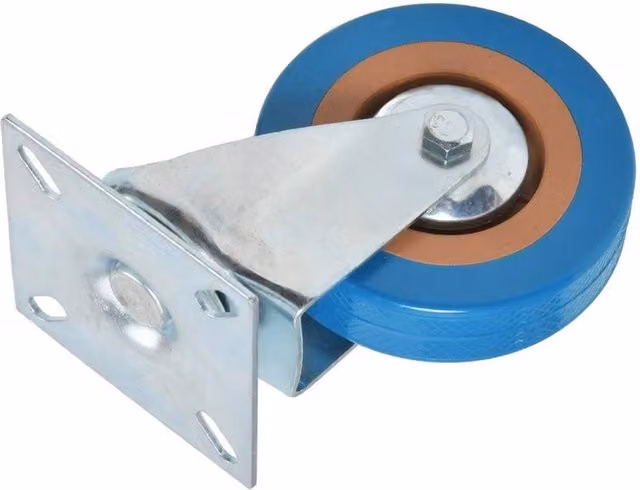 NESTLUNE Heavy Duty Swivel Castor Wheels for Furniture Trolleys, Blue, W: 52 cm – 1