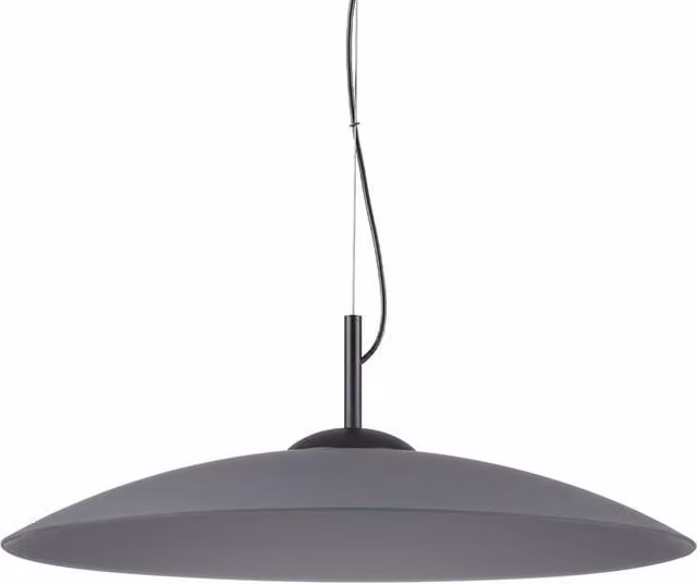 Netlighting Eclipse Dome Pendant Ceiling Light in Black and Grey with 1x GX53 Socket