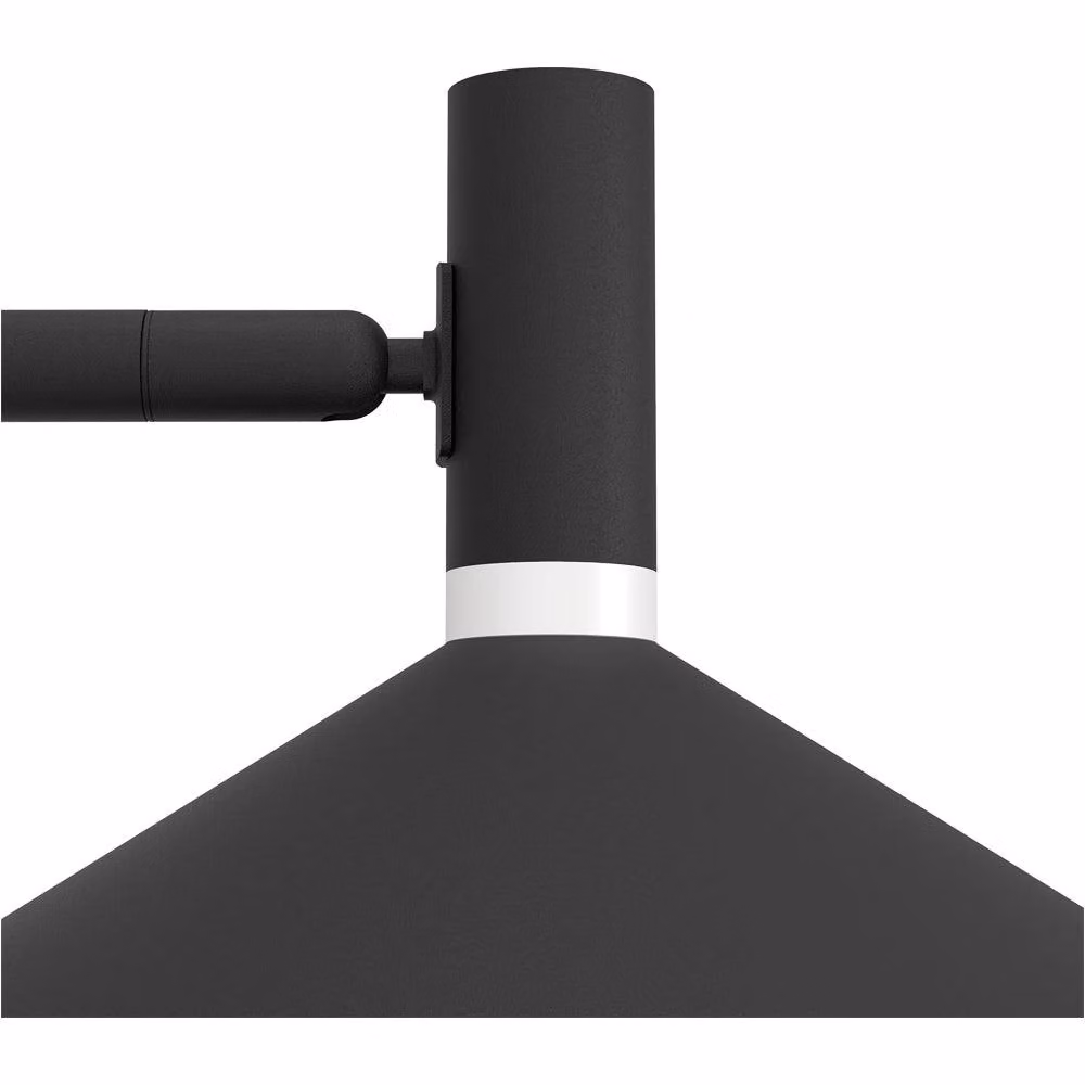 Loops Modern Black Metal Table Lamp with LED Bulb Included – 3