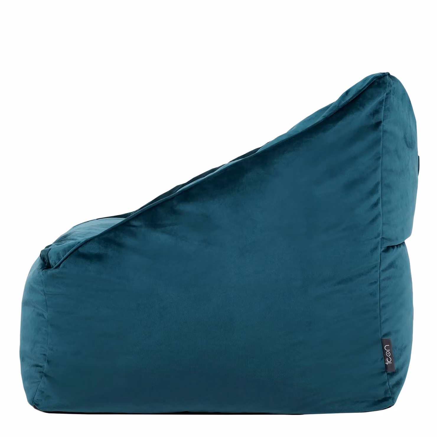 ICON Natalia Giant Velvet Bean Bag Armchair for Adults in Green, Pink or Petrol – 3