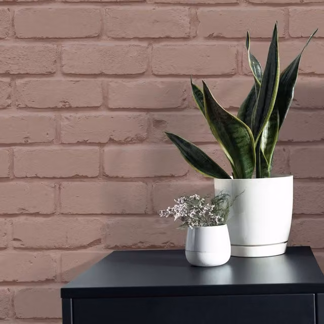Fine Decor Painted Brick Wallpaper in Pink