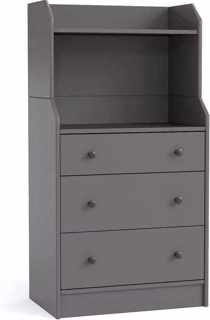Kelvenix Modern Grey Matt Chest of Drawers