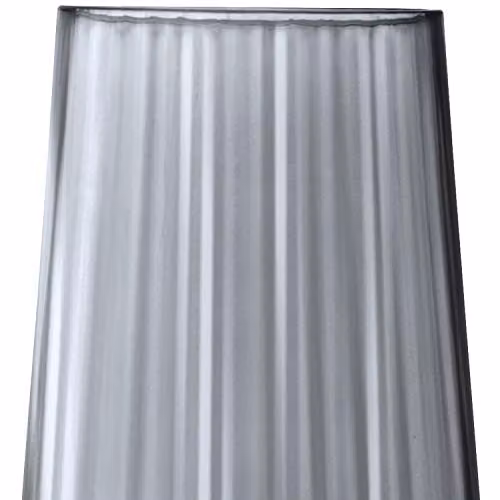 LSA International Zinc Vase in Sheer Zinc Grey, Handmade Mouthblown Glass, Height: 36.2 cm – 2