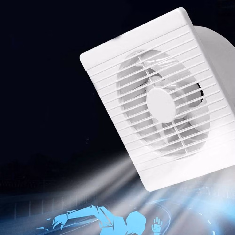 FLAVORA 4 Inch White Plastic Ventilation Extractor Exhaust Fan for Wall or Window – 2
