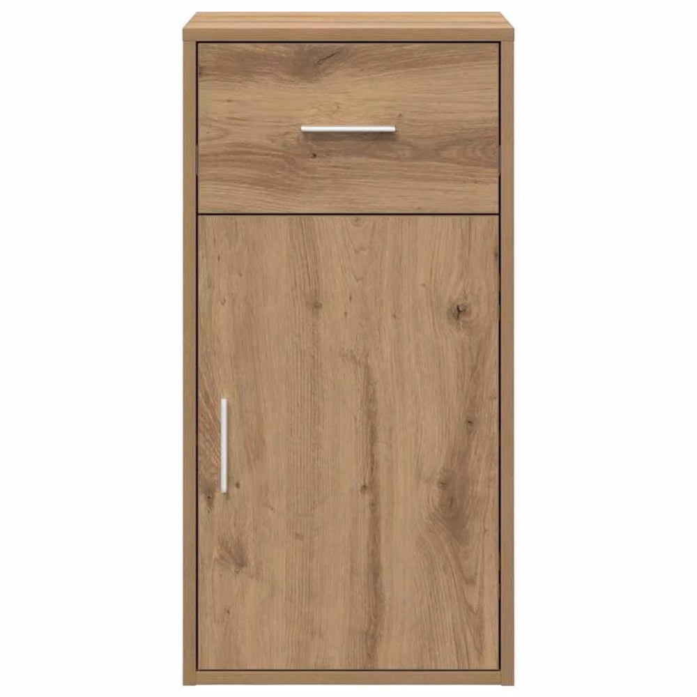 Berkfield Home Artisan Oak Storage Cabinet in Brown – 3