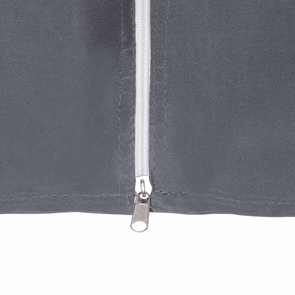 Wyld and Coco Hip Gazebo with Black Steel Frame and Dark Grey Curtains, W: 400 cm, D: 300 cm – 5