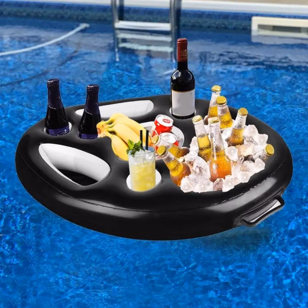 Smartbies Inflatable Pool Floating Drink Holder in Multicolour and Black – 4