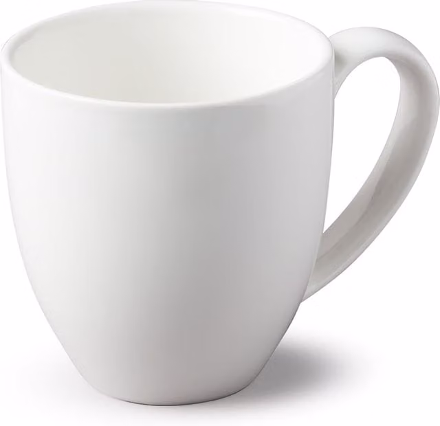 WM Bartleet & Sons White Porcelain Conical Large Mug, 568 ml
