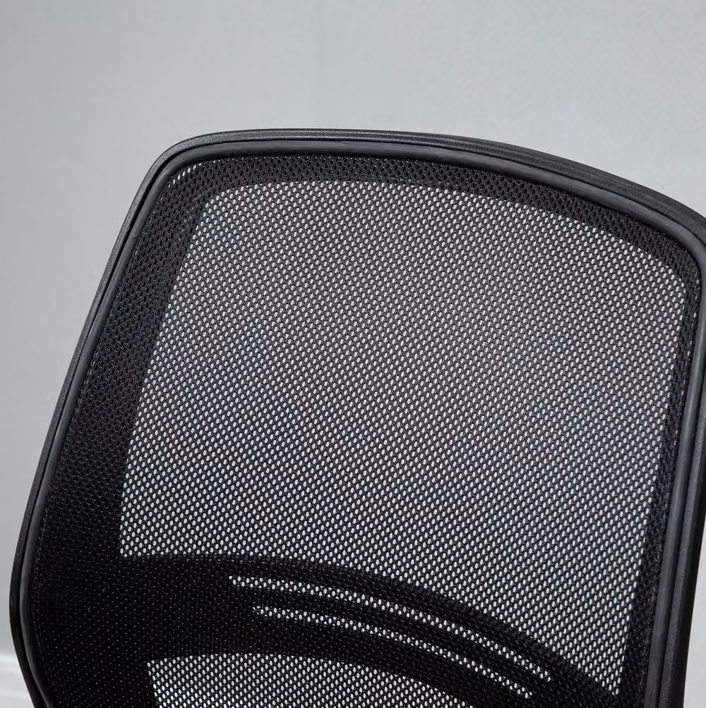 STILVORA Black Mesh Drafting Chair with Footrest and Swivel Base, H 120 x W 59.5 x D 61 cm – 5