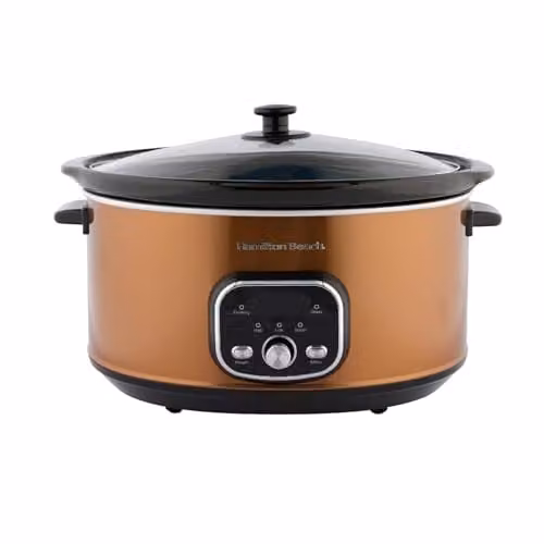 Hamilton Beach Digital Oval Slow Cooker, 6.5 l, Copper/Black/Bronze – 1
