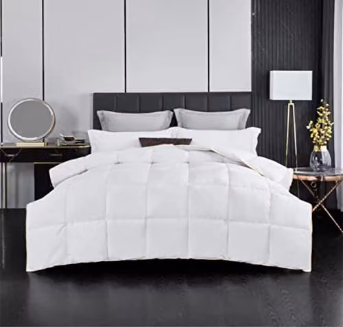 Ezysleep White Goose Feather and Down Duvet, 10.5 Tog, W/D/H: 135 x 200 cm – 1