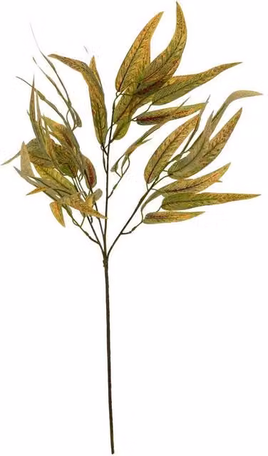 Lemon Pavilion Variegated Long Leaf Eucalyptus Artificial Flower Spray in Green – 1