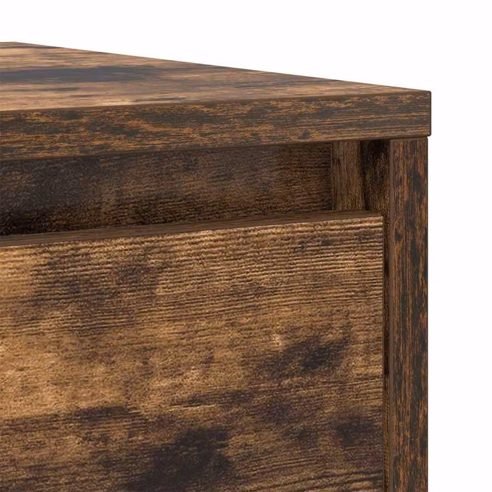 Berkfield Home Smoked Oak Sideboard in Brown, W/D/H: 29.5 x 34 x 76 cm – 3