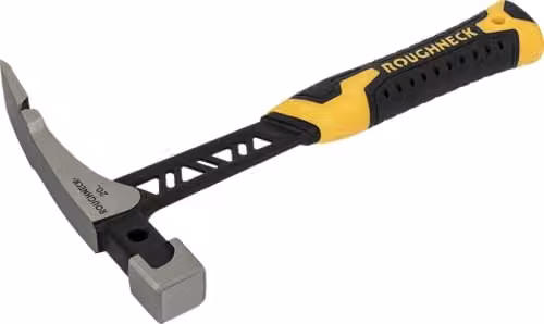 Roughneck Gorilla V-Series Forged Steel Brick Hammer with Claw, 567g, Yellow and Multicolour – 1