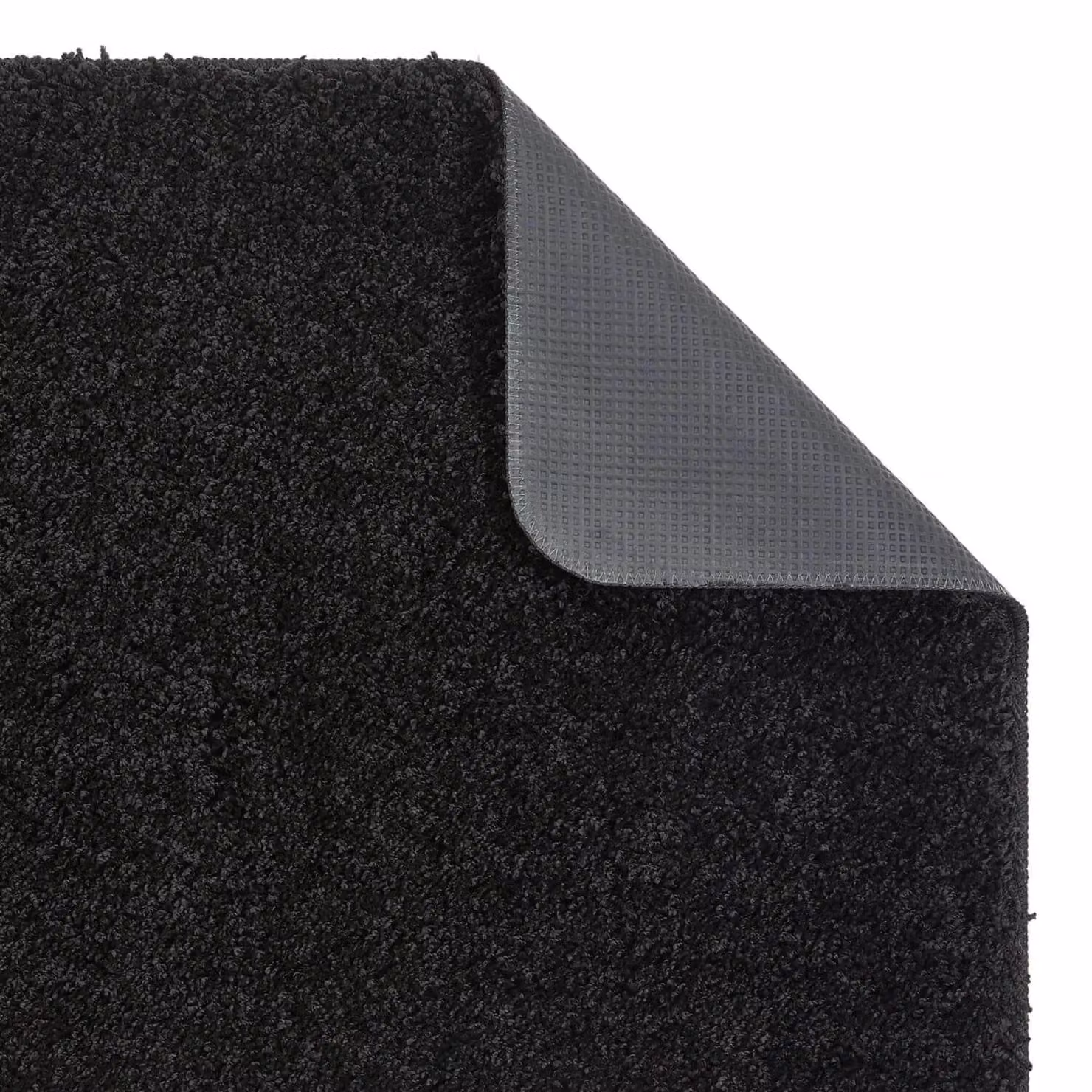 THE RUGS Washable Non Slip Shaggy Rug in Black, W: 120 cm, D: 80 cm – 3