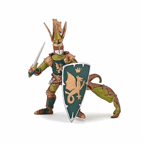 Papo Weapon Master Figurine with Dragon Crest, Multicolour, Medieval Collection
