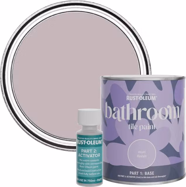 Rust-Oleum Bathroom Tile Paint in Matt Finish, Lilac Wine, 0.75 l