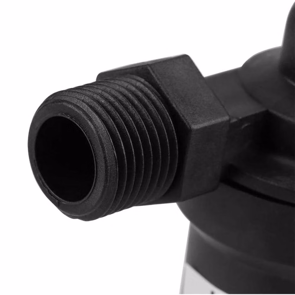 Ventryn 12V DC Solar Hot Water Circulation Pump, 650L/H, 1/2 Thread Brushless, Black – 4