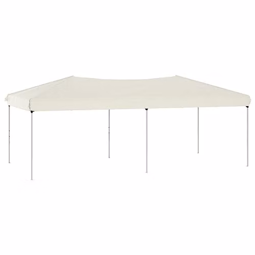 vidaXL Folding Party Tent in Beige, W: 300 cm, D: 300 cm, H: 245 cm