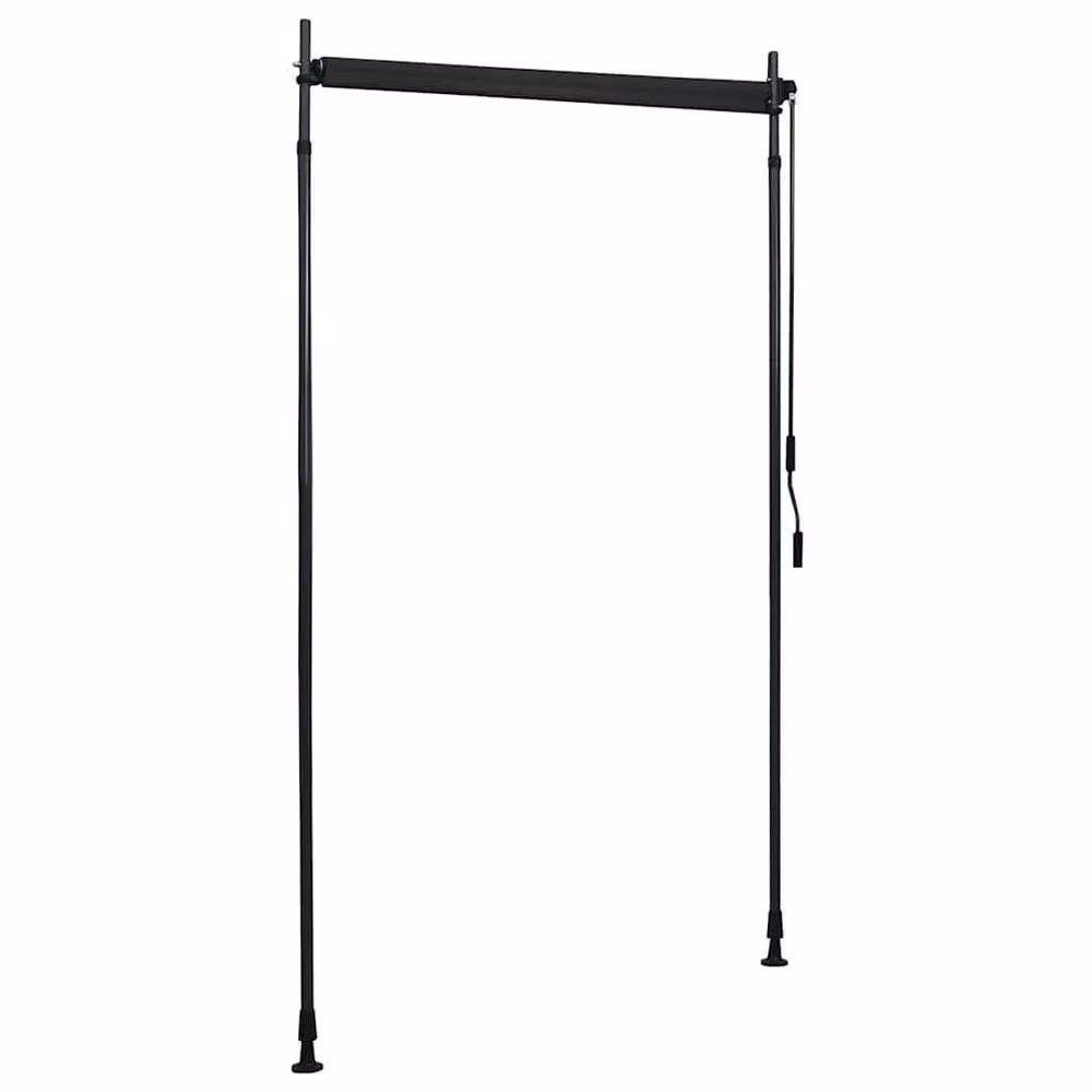 Berkfield Home Outdoor Roller Blind with Crank in Anthracite Black, W: 120 cm, H: 270 cm – 3
