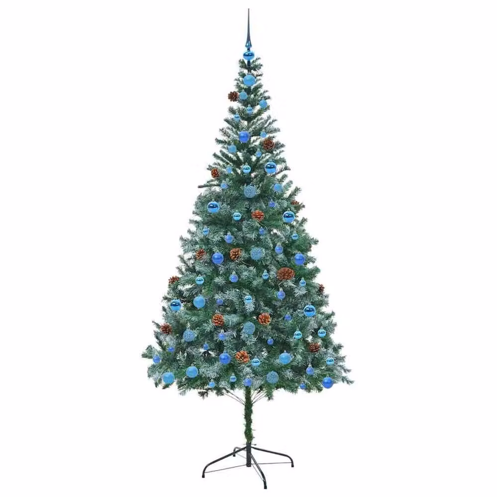 Berkfield Home Artificial Green Christmas Tree with Stand, Height: 210 cm – 3