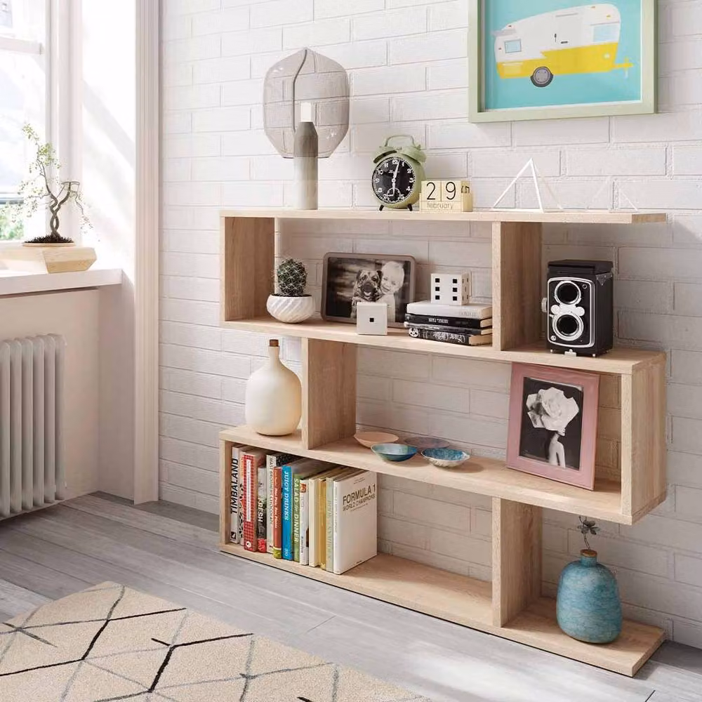 CALICOSY Athena 3-Tier Freestanding Shelf in White, W: 110 cm – 5
