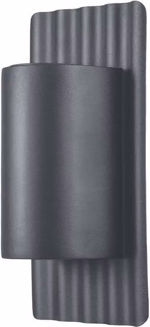 Netlighting Dali 2 Light Modern Up and Down Outdoor Wall Lamp in Grey, IP44