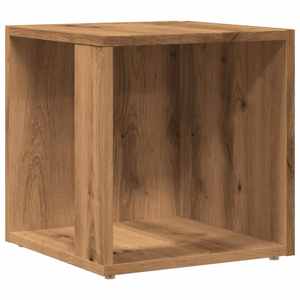 Berkfield Home Artisan Oak Side Table in Brown, W/D/H: 33 x 33 x 34 cm – 2