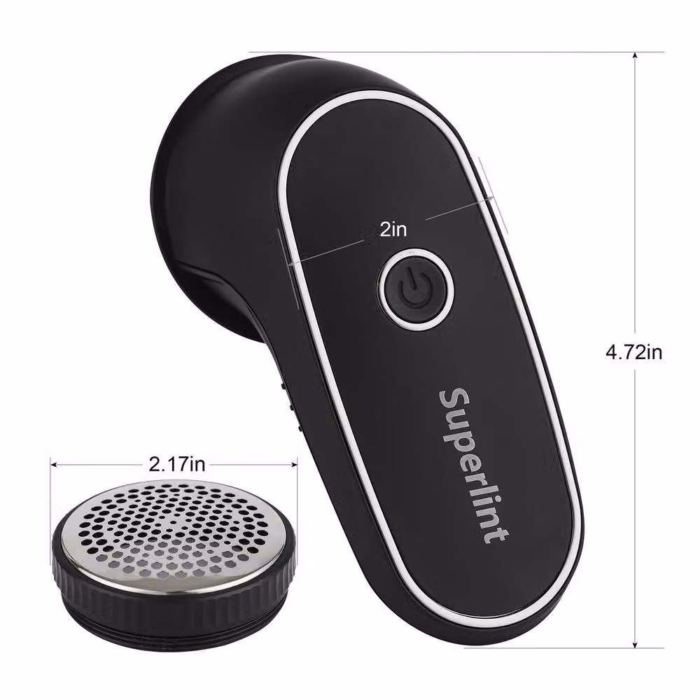Xample Automatic Mini Lint Remover and Fabric Shaver in Black, USB Rechargeable – 4