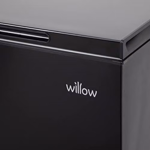 Willow W99CFB Freestanding 99L Chest Freezer with Removable Storage Basket, Black – 5
