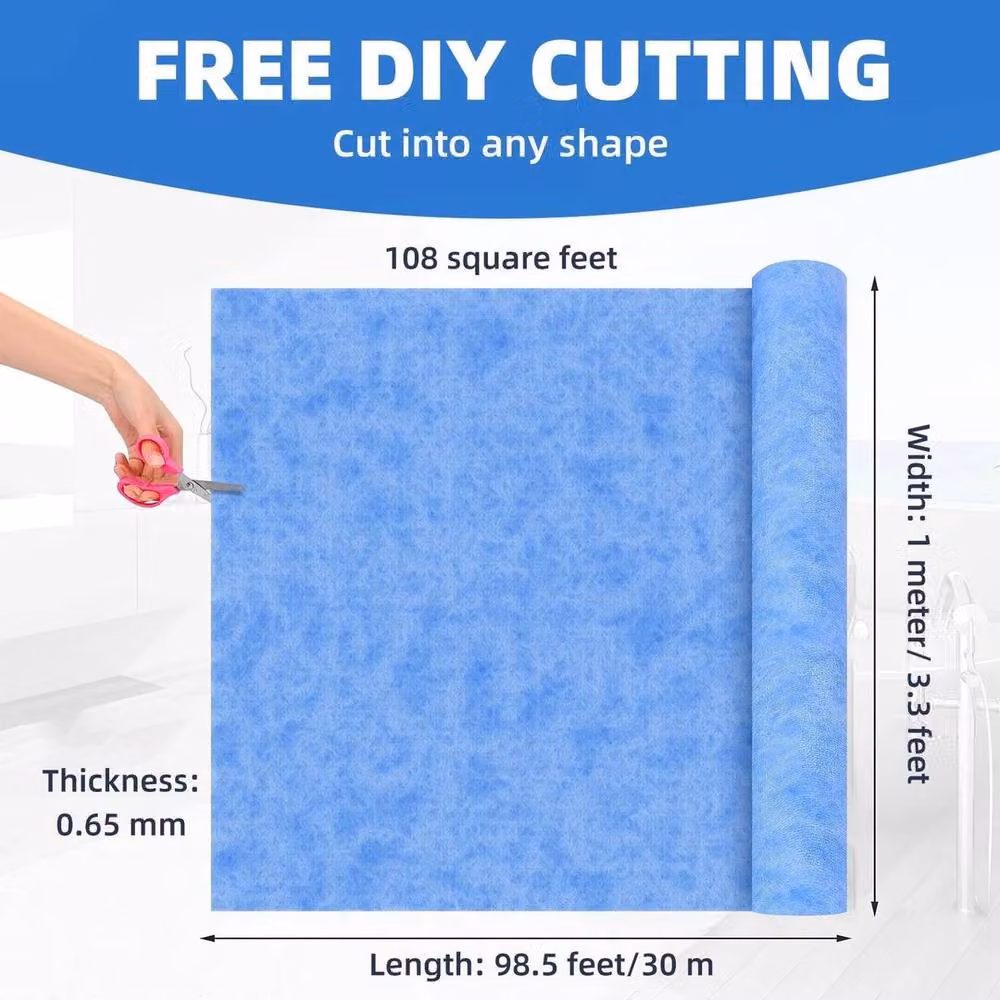 FLAVORA Waterproof Tanking Matting Membrane Under Tile in Blue, W: 180 cm, D: 180 cm, H: 180 cm – 2