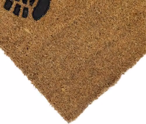 MantraRaj Brown Coir Entrance Door Mat with Rubber Embossed PVC Backing, W/D: 60 x 40 cm – 4