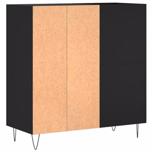 vidaXL Classic Record Cabinet in Black, W/D/H: 84.5 x 38 x 89 cm – 6