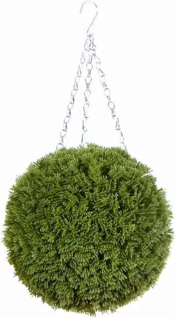 Best Artificial Green Conifer Topiary Ball, Diameter: 28 cm