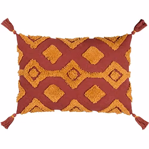 Riva Home Dharma Ethnic Graphic Rectangular Cushion with Polyester Filling W/D/H: 35 x 35 x 35 cm – 1