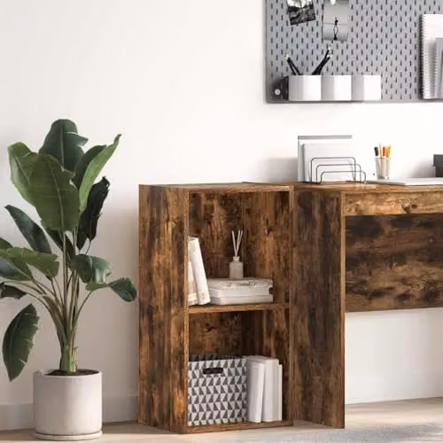 vidaXL Oak Bookcase in Brown, W/D/H: 40 x 30 x 77 cm – 2