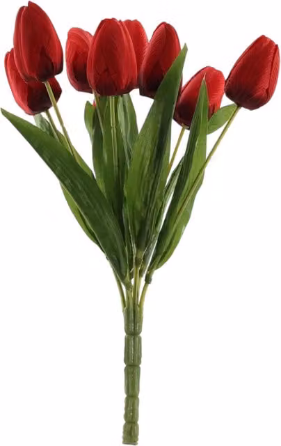 Kingsbury Gifts Artificial Red Tulip Bunch