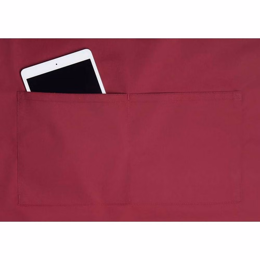 Karlowsky Basic Pocket Bib Apron in Burgundy Red – 3