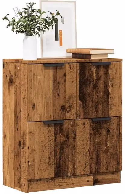 Berkfield Home Old Wood Sideboard in Brown, W/D/H: 60 x 30 x 70 cm – 1